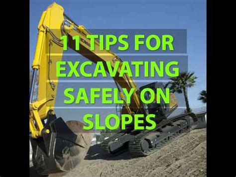 safe operation of mini excavator on aslope|long reach excavators for slopes.